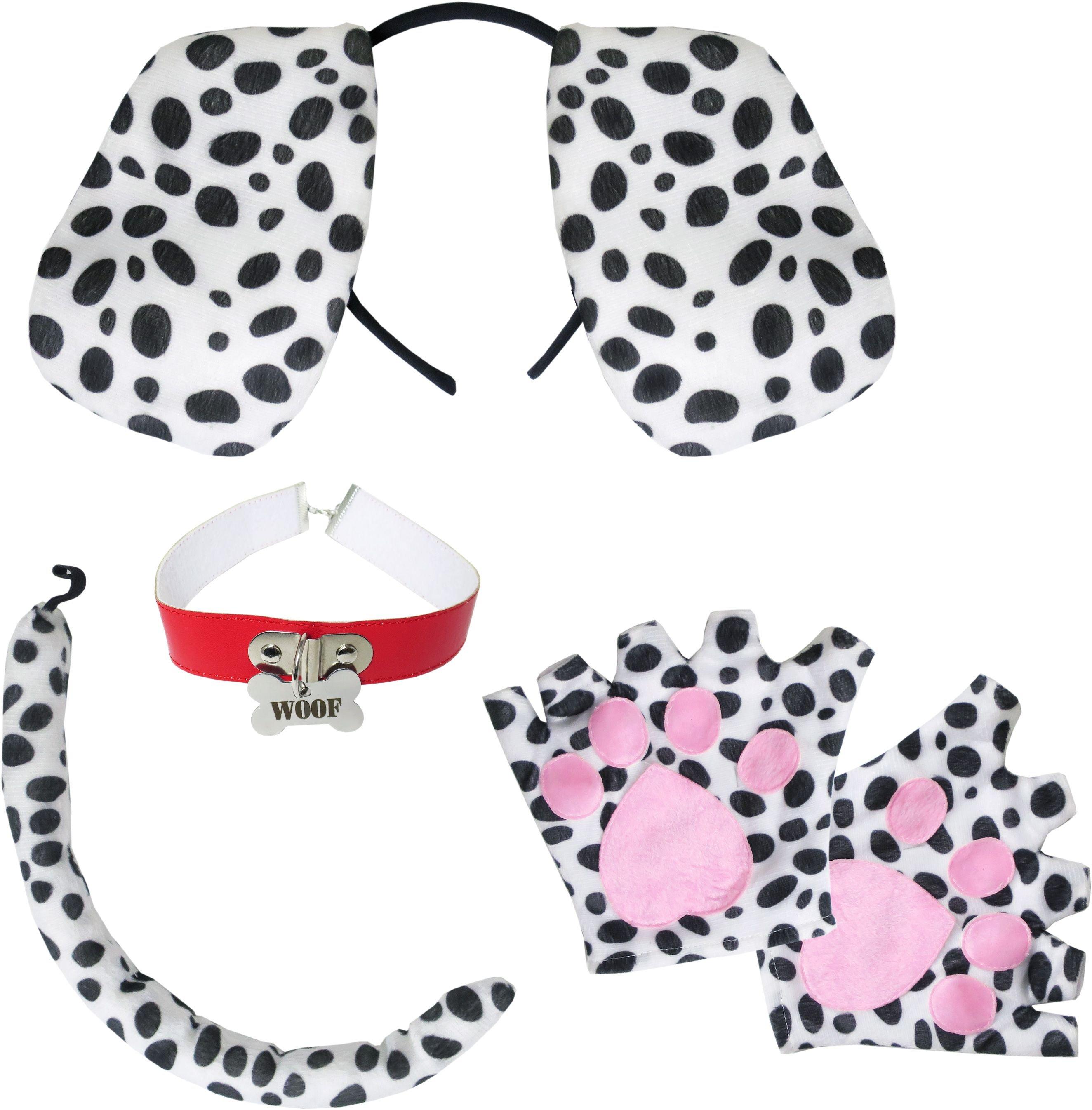 Halloween Dalmatian Costume Red Collar All Over Youth T Shirt
