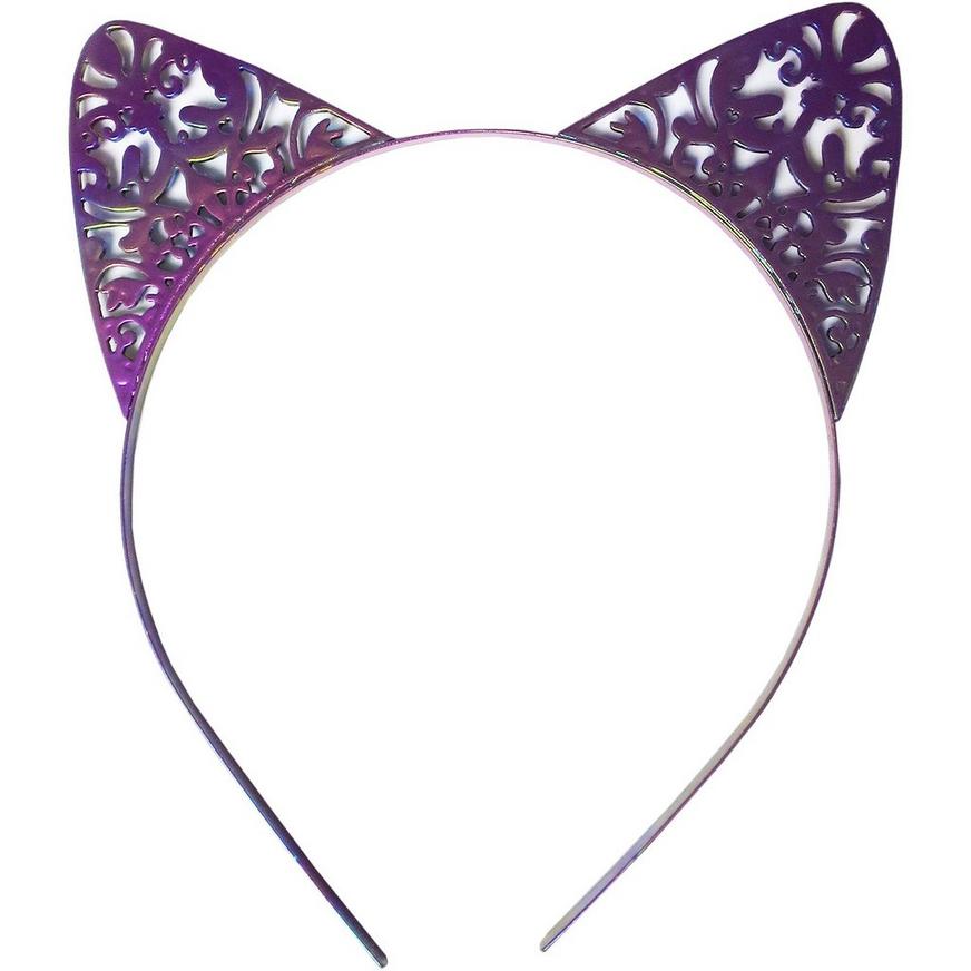 Purple Metal Cat Ear Headband