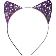 Purple Metal Cat Ear Headband