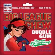 Big League Chew® Bubble Gum, 2.12oz - Slammin' Strawberry