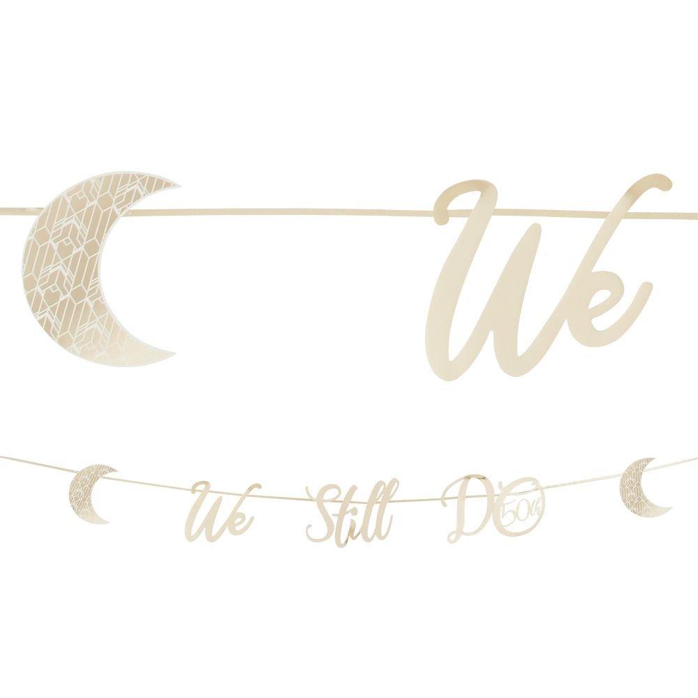 Metallic Gold 50th Anniversary Letter Banner