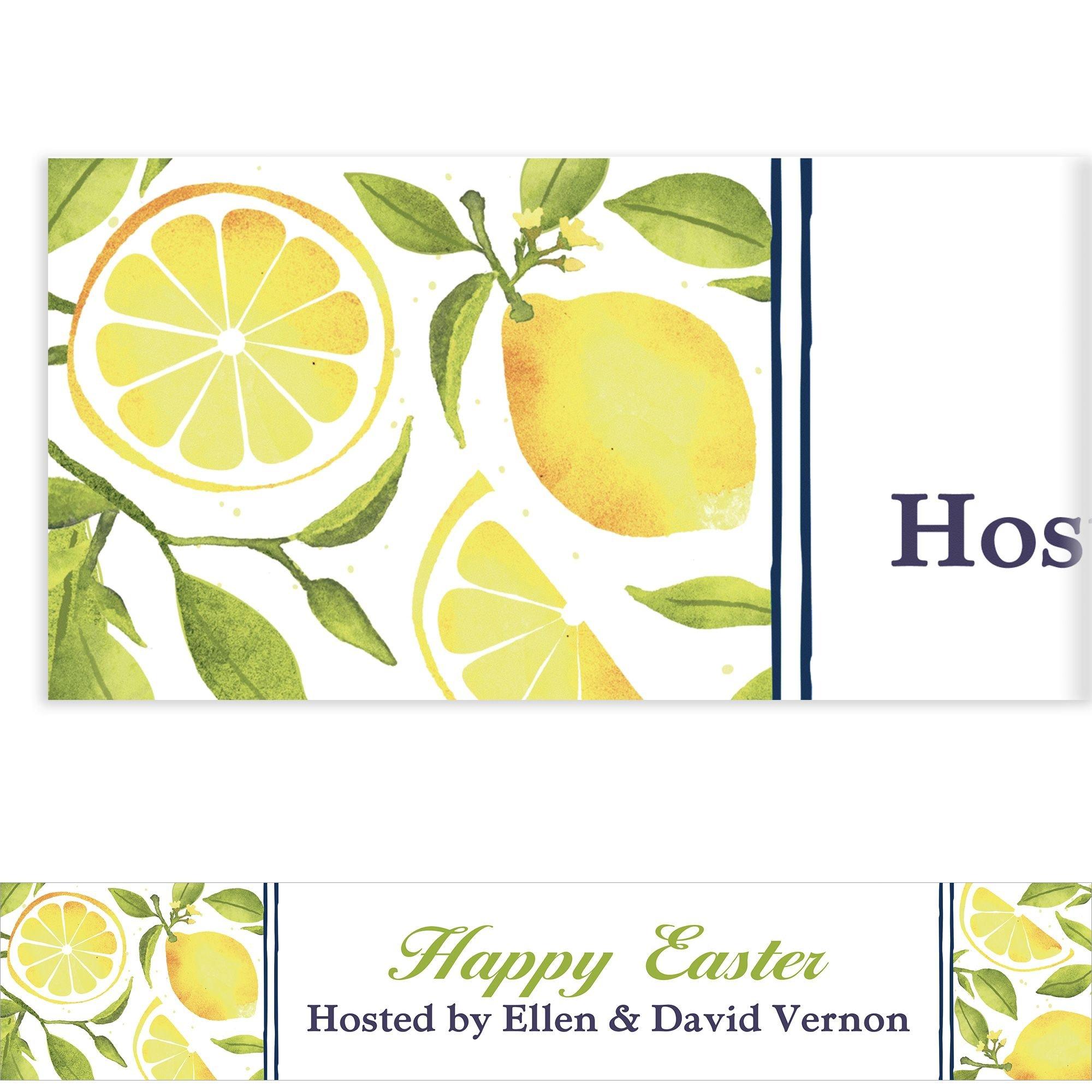 Custom Lemon Banner Party City