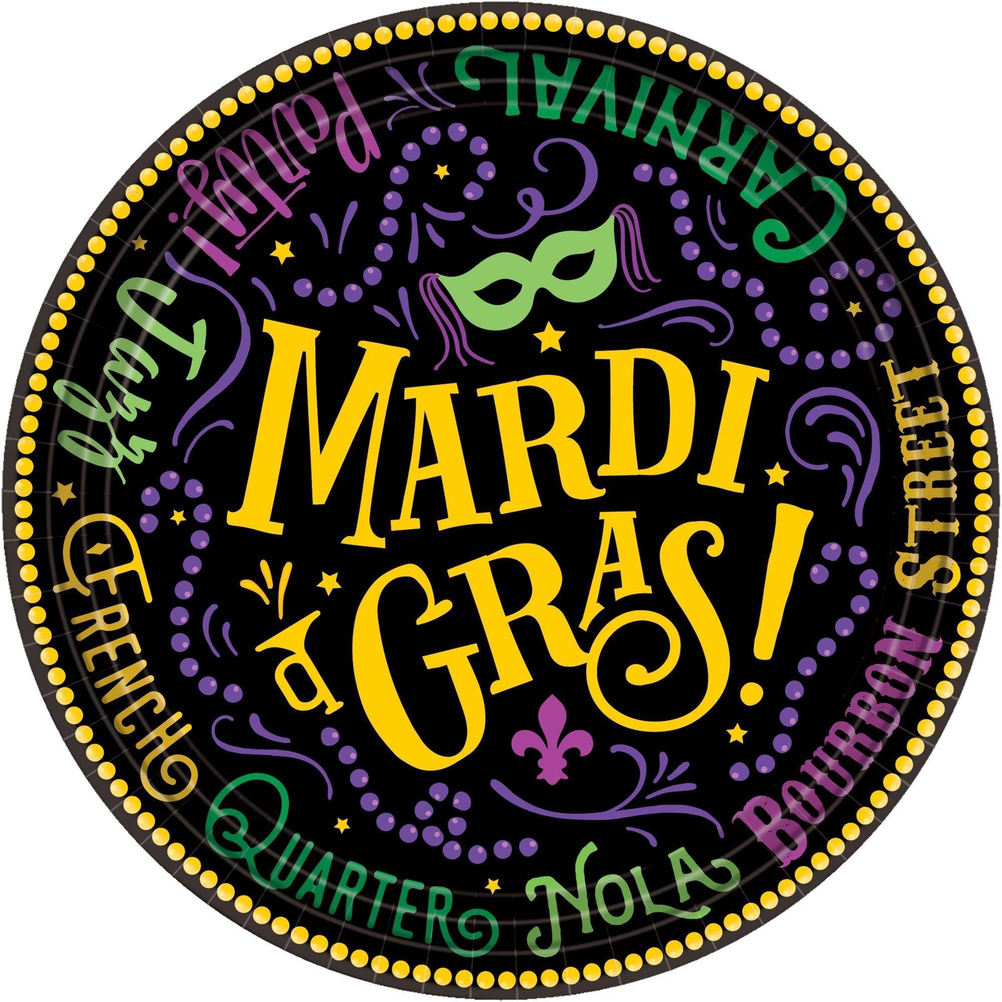 Good Times Mardi Gras Tableware Kit for 60 Guests