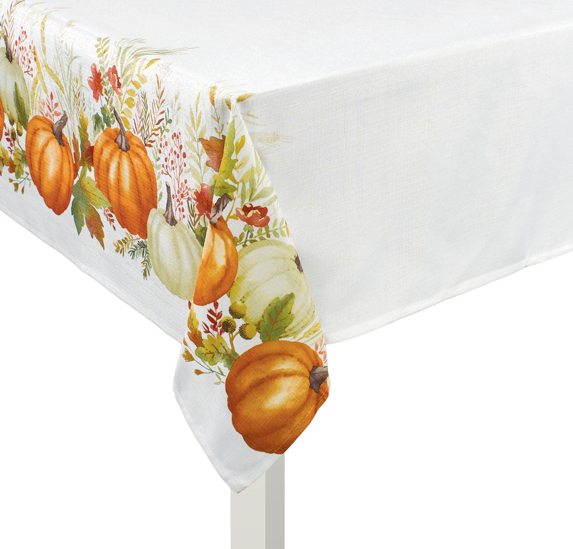 Fabric Traditional Pumpkin Table Cover