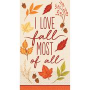 Fall Foliage Guest Towels 16ct