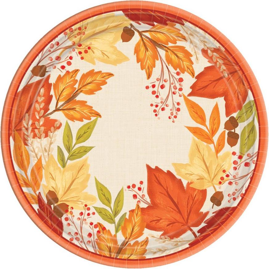 Fall Foliage Dinner Plates 8ct