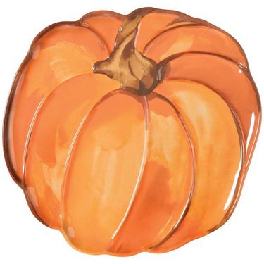 Pumpkin-Shaped Melamine Platter