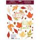 Fall Foliage Cling Decals 6ct