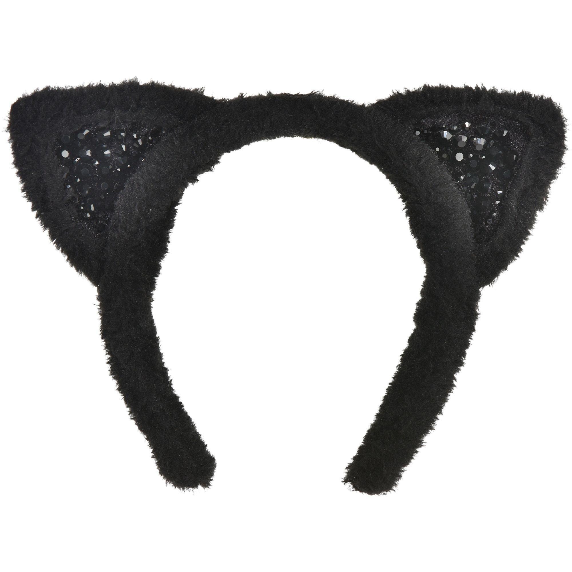 Posh Cat Ears Headband 8in x6in Party City