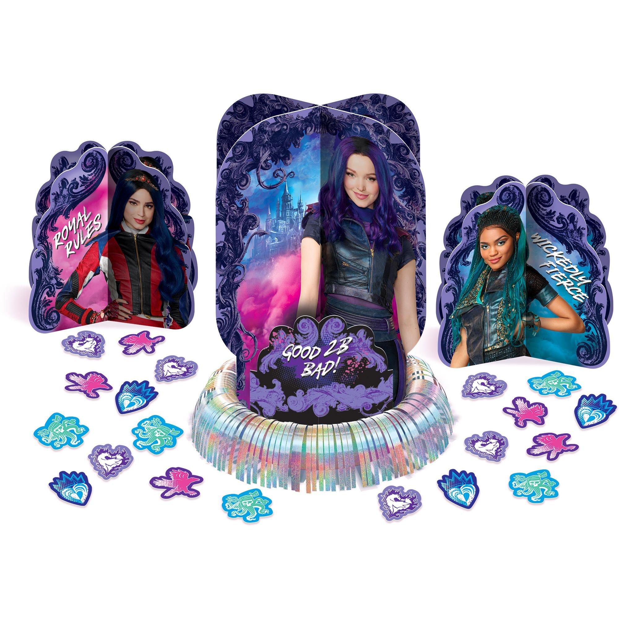 Descendants Birthday Party Banner Backdrop, Descendants Evie Mal