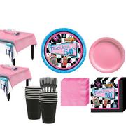Rock 'n' Roll 50s Tableware Kit for 32 Guest