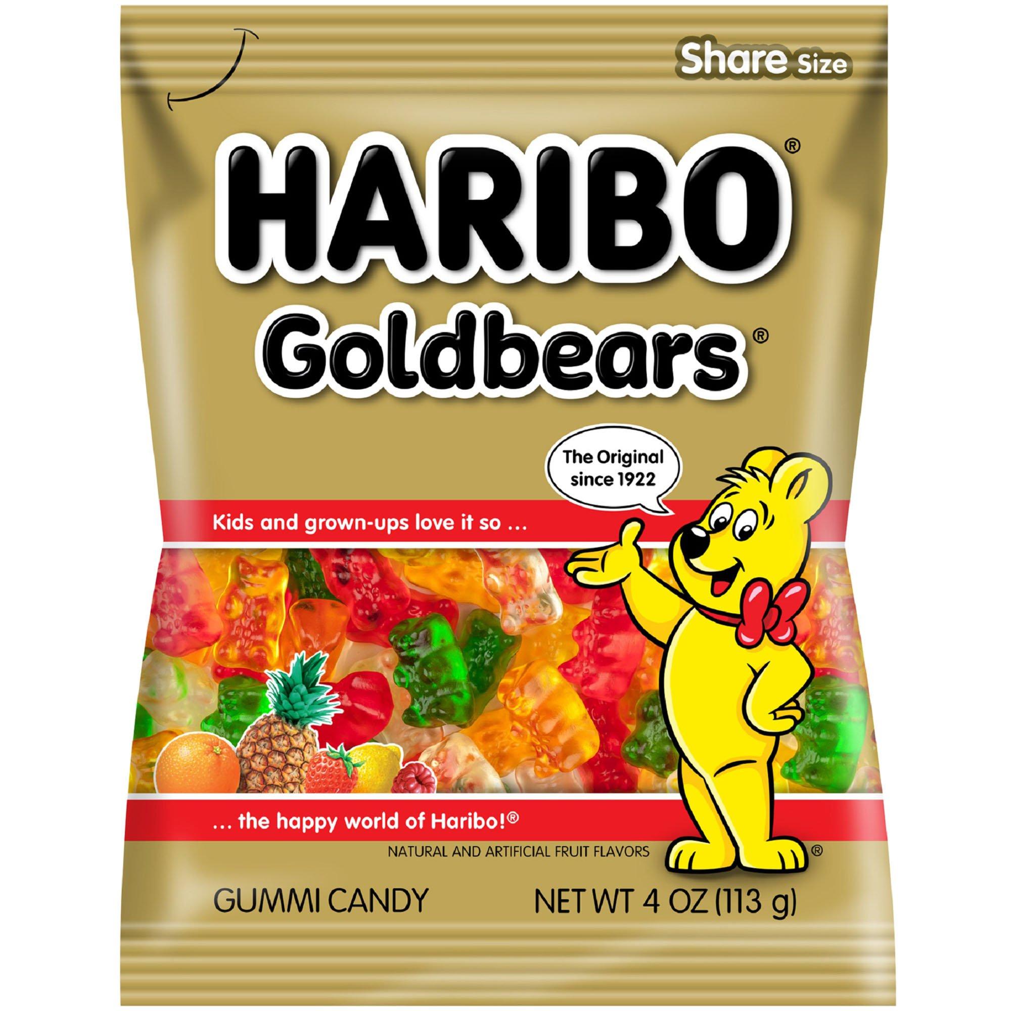 Haribo Gold-Bears Gummi Candy Orange, Strawberry, Pineapple, Lemon,  Raspberry