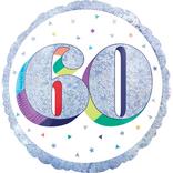 Prismatic Rainbow 60th Birthday Balloon