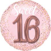 Giant Pink Sweet Sixteen 3D Balloon, 36in