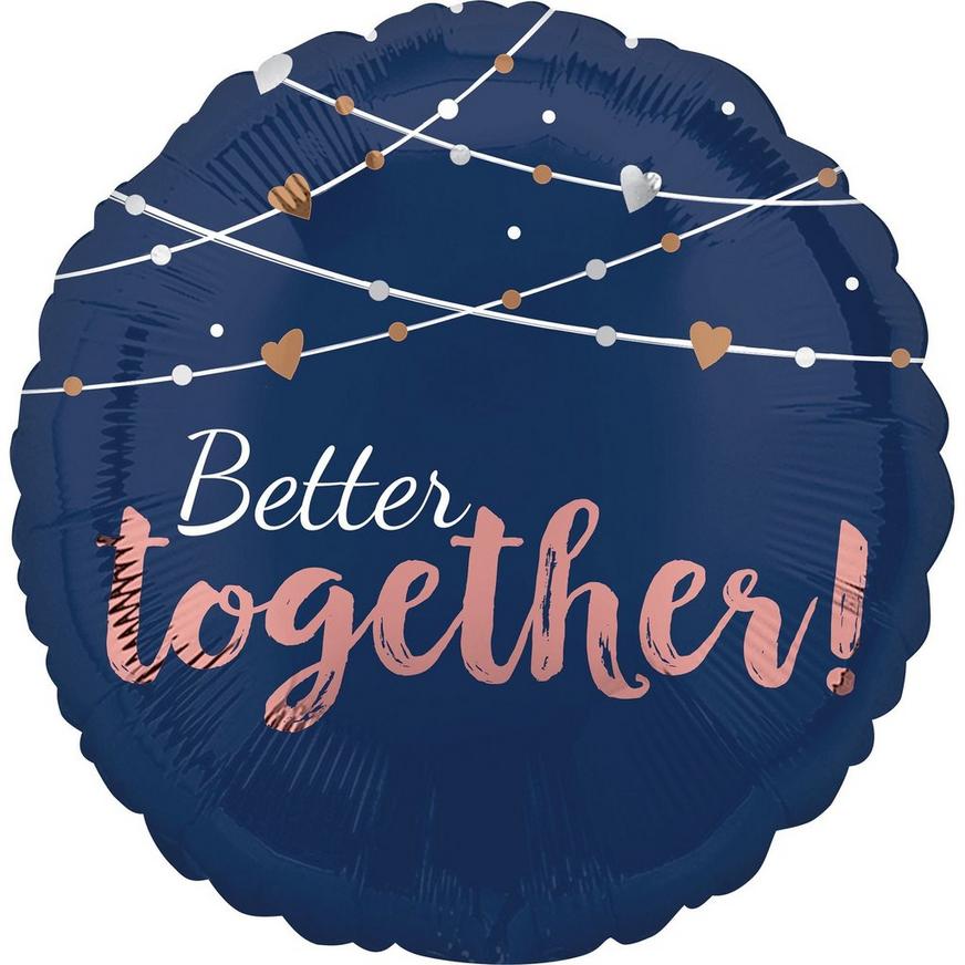Navy Better Together Balloon, 17in