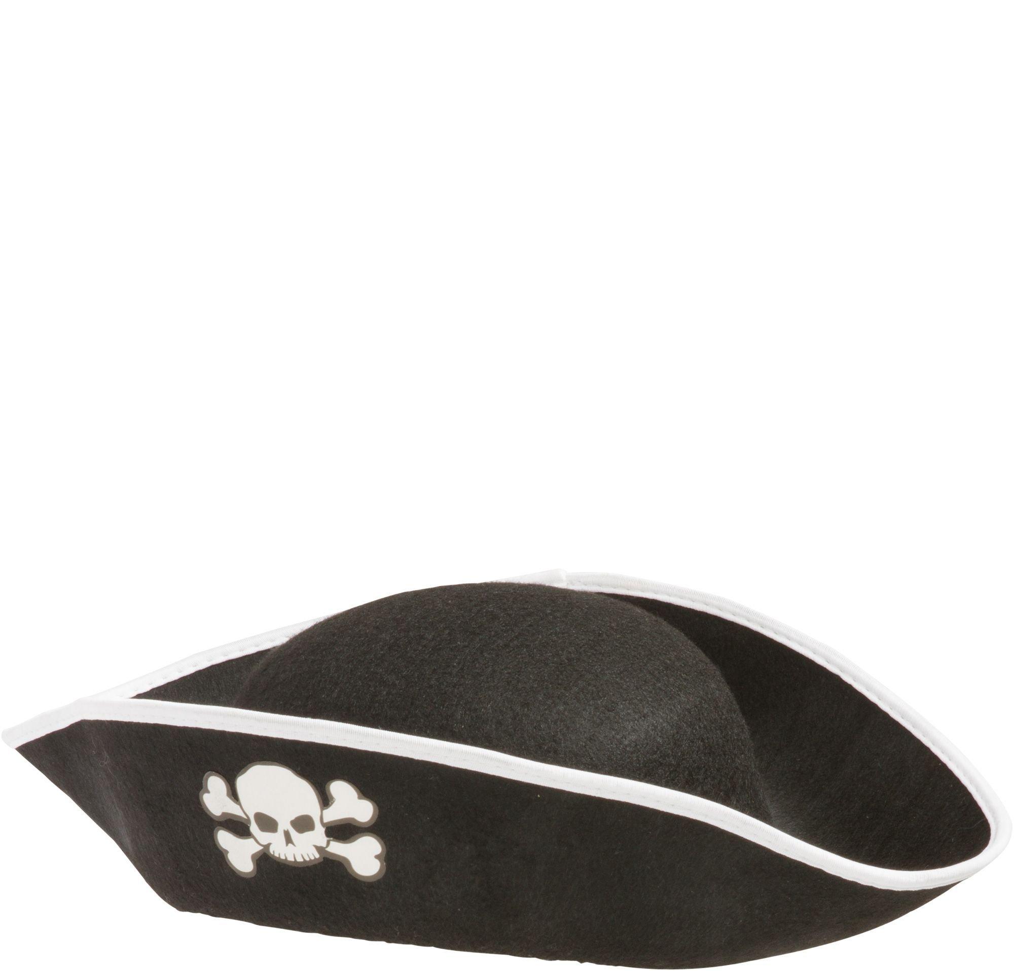 Amscan Pirate Captain's Hat,Black