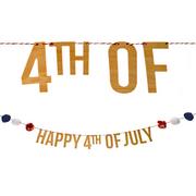 4th of July Letter Banner