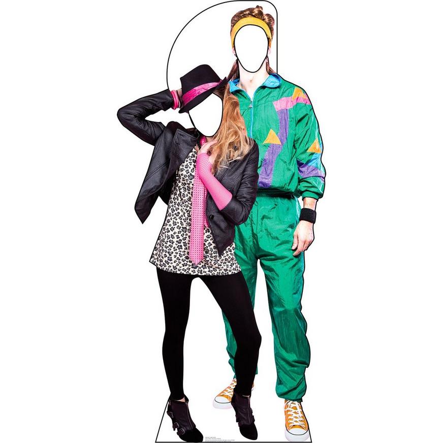 Totally 80s Couple Life-Size Photo Cardboard Cutout