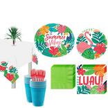 Tropical Jungle Tableware Kit for 18 Guests