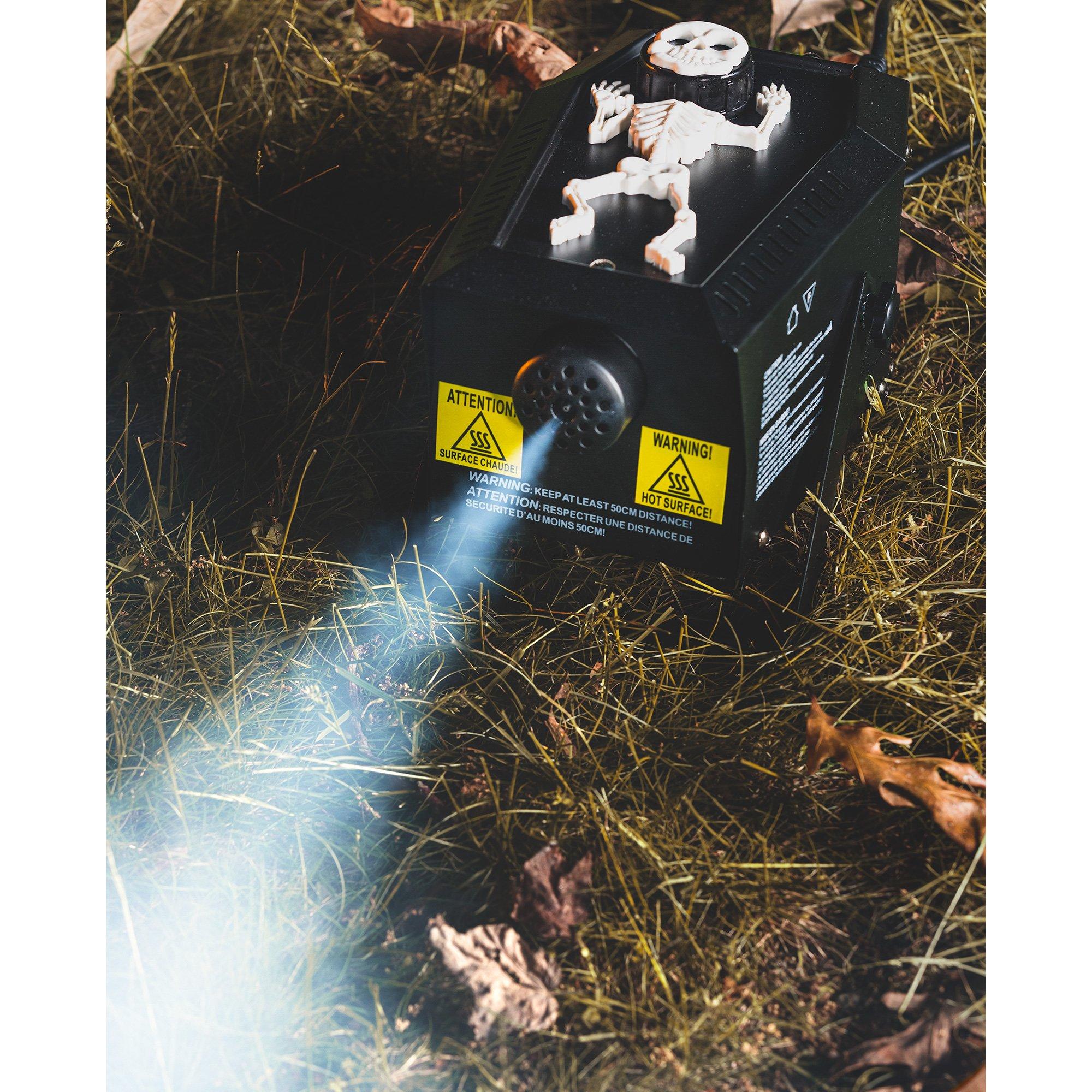 400W Skeleton Coffin Fog Machine 9 1/4in x 7 1/2in Party City