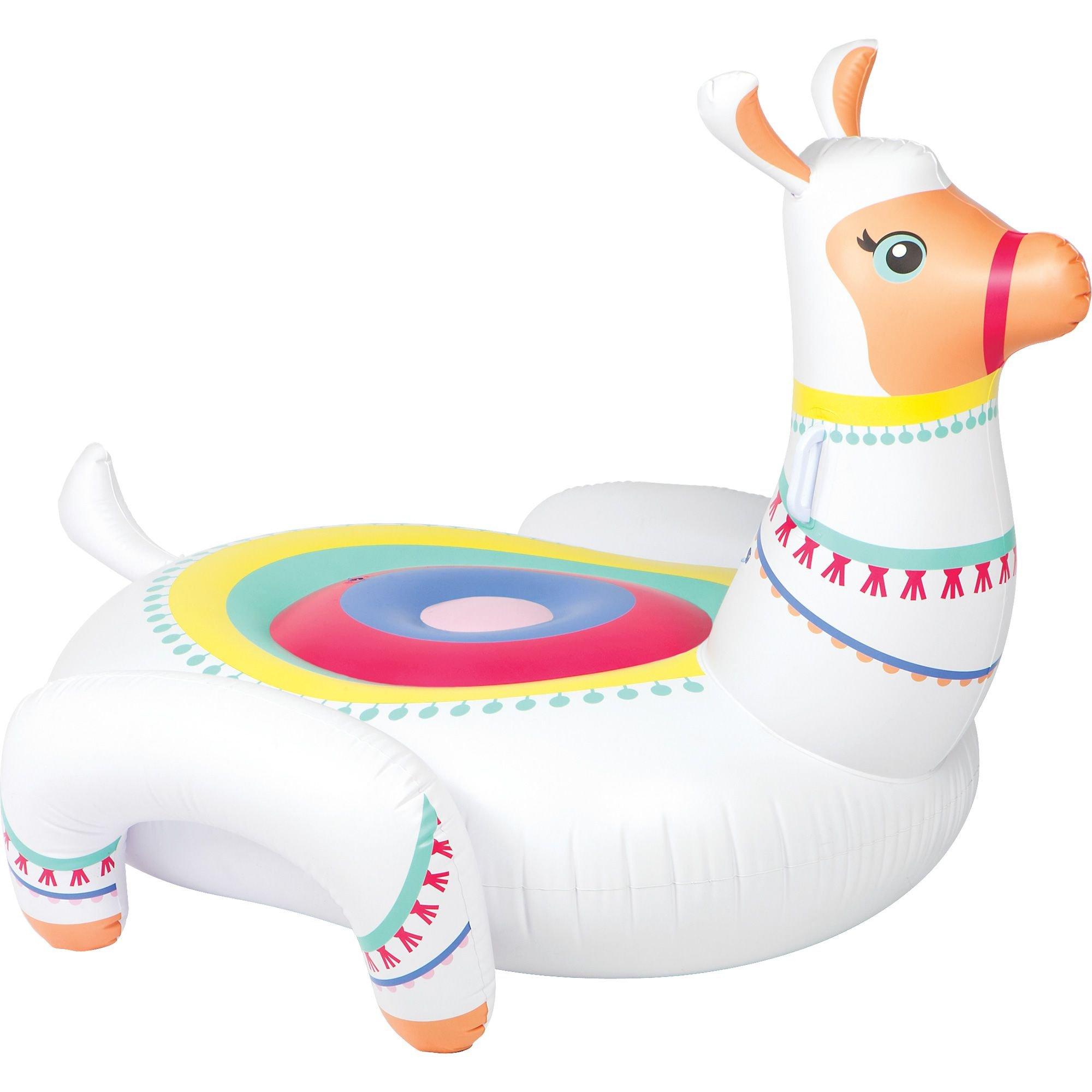 Intex 57294EP Giant Inflatable Mega Llama Island Ride On Swimming Pool ...