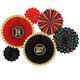 Roll The Dice Paper Fan Decorations 6ct