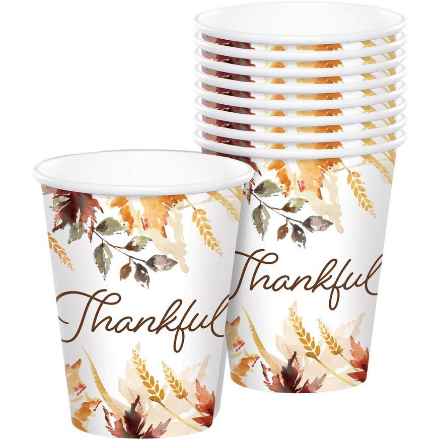 Classic Thanksgiving Paper Cups 50ct