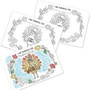 Thanksgiving Coloring Paper Placemat