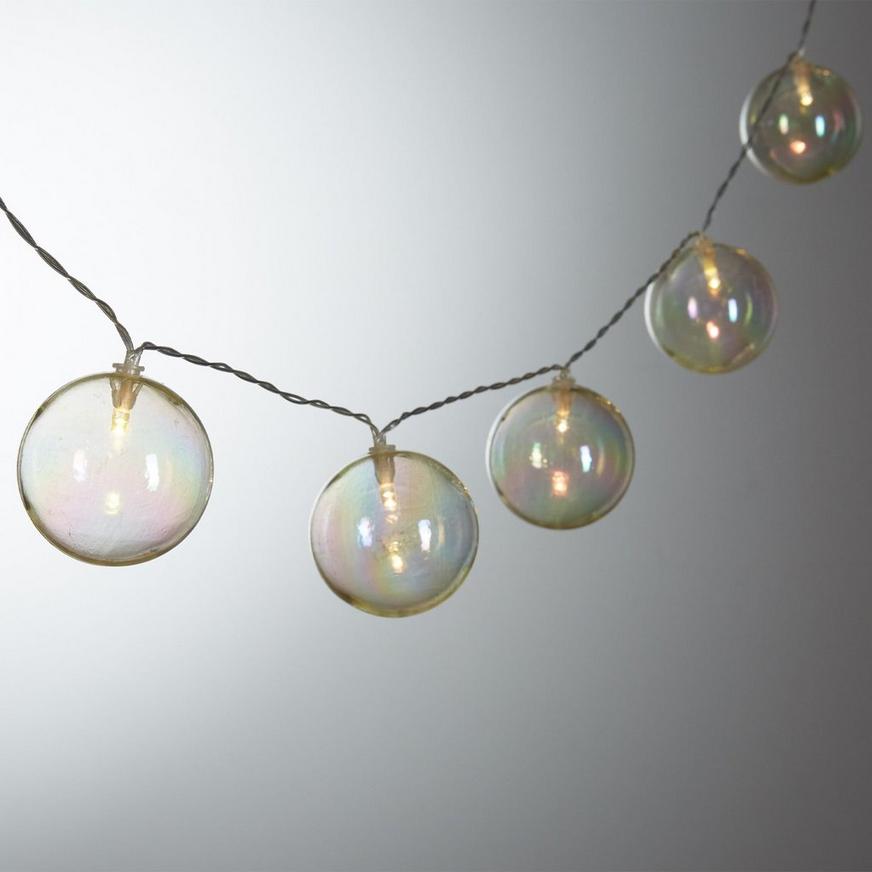 Iridescent Globe LED String Lights
