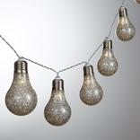Glitter Edison Lightbulb LED String Lights