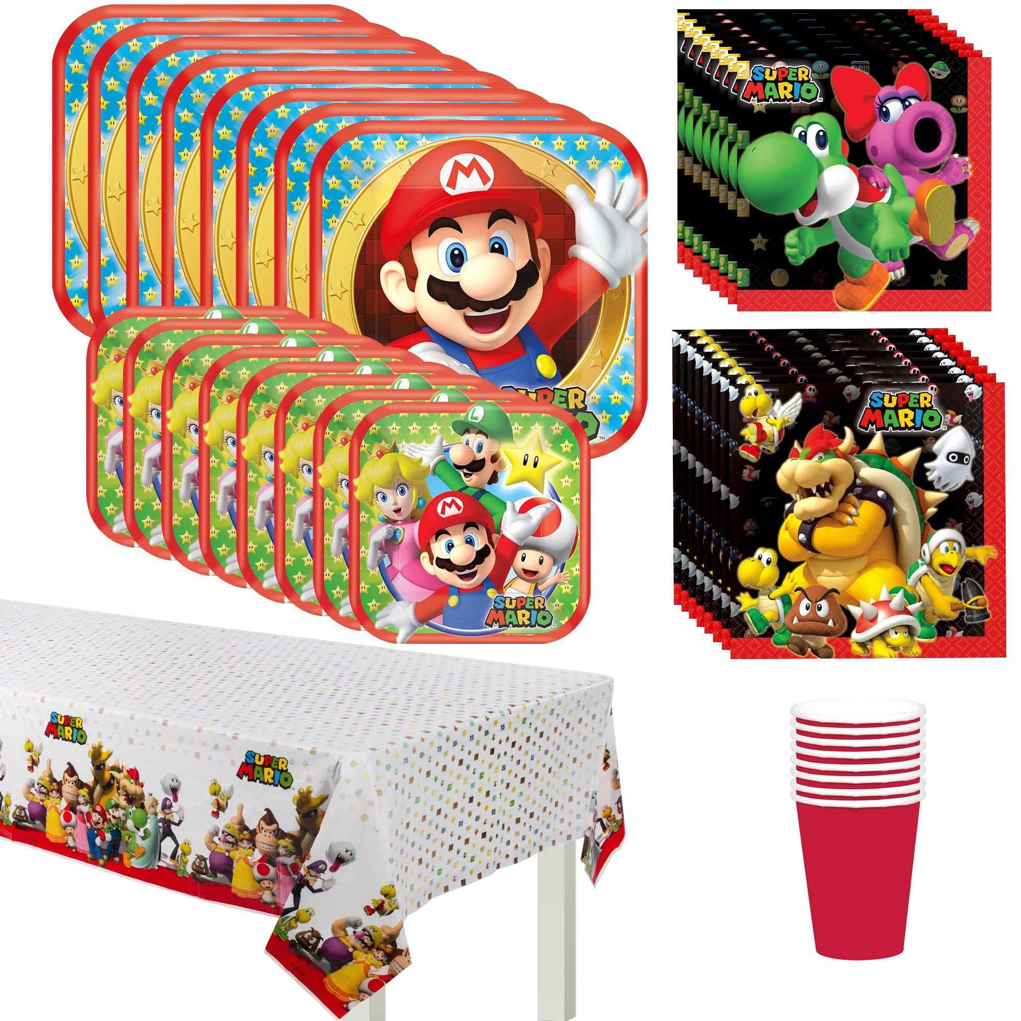 8 sacchetti per festa Super Mario™ - Vegaooparty