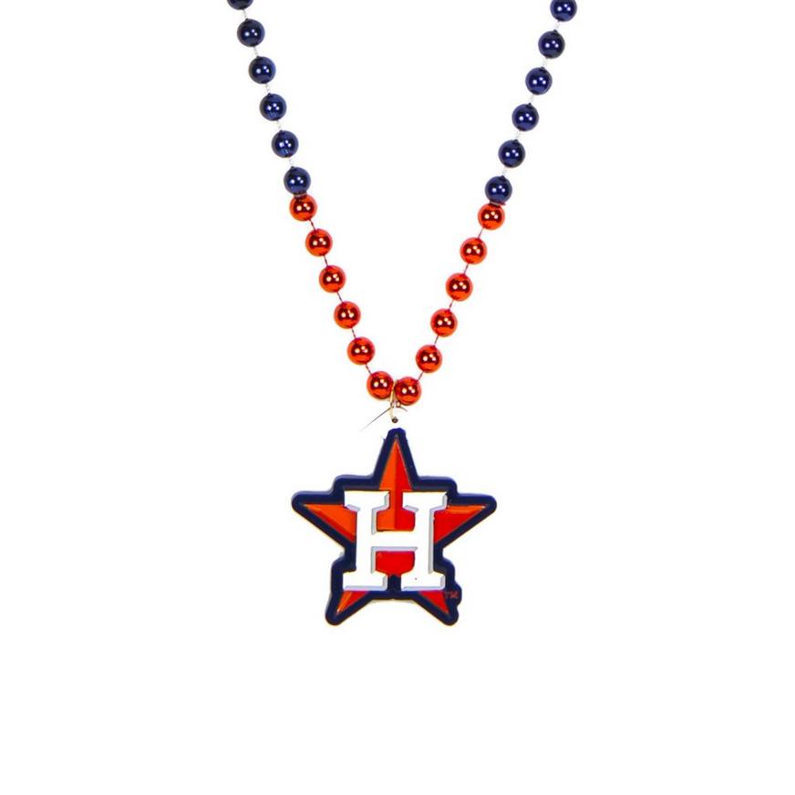 Houston Astros Pendant Bead Necklace