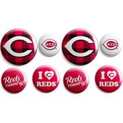 Cincinnati Reds Buttons 8ct