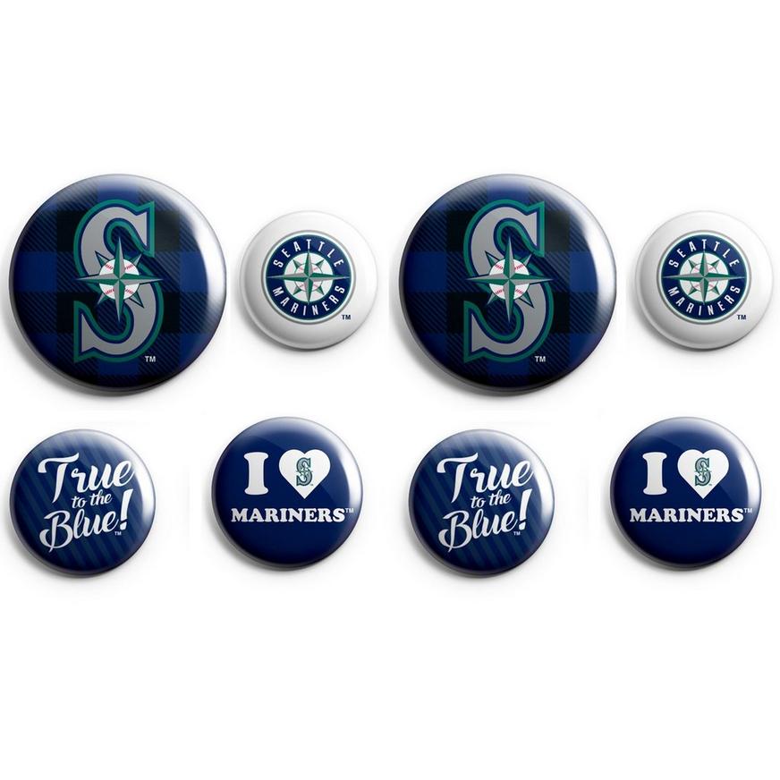Seattle Mariners Buttons 8ct