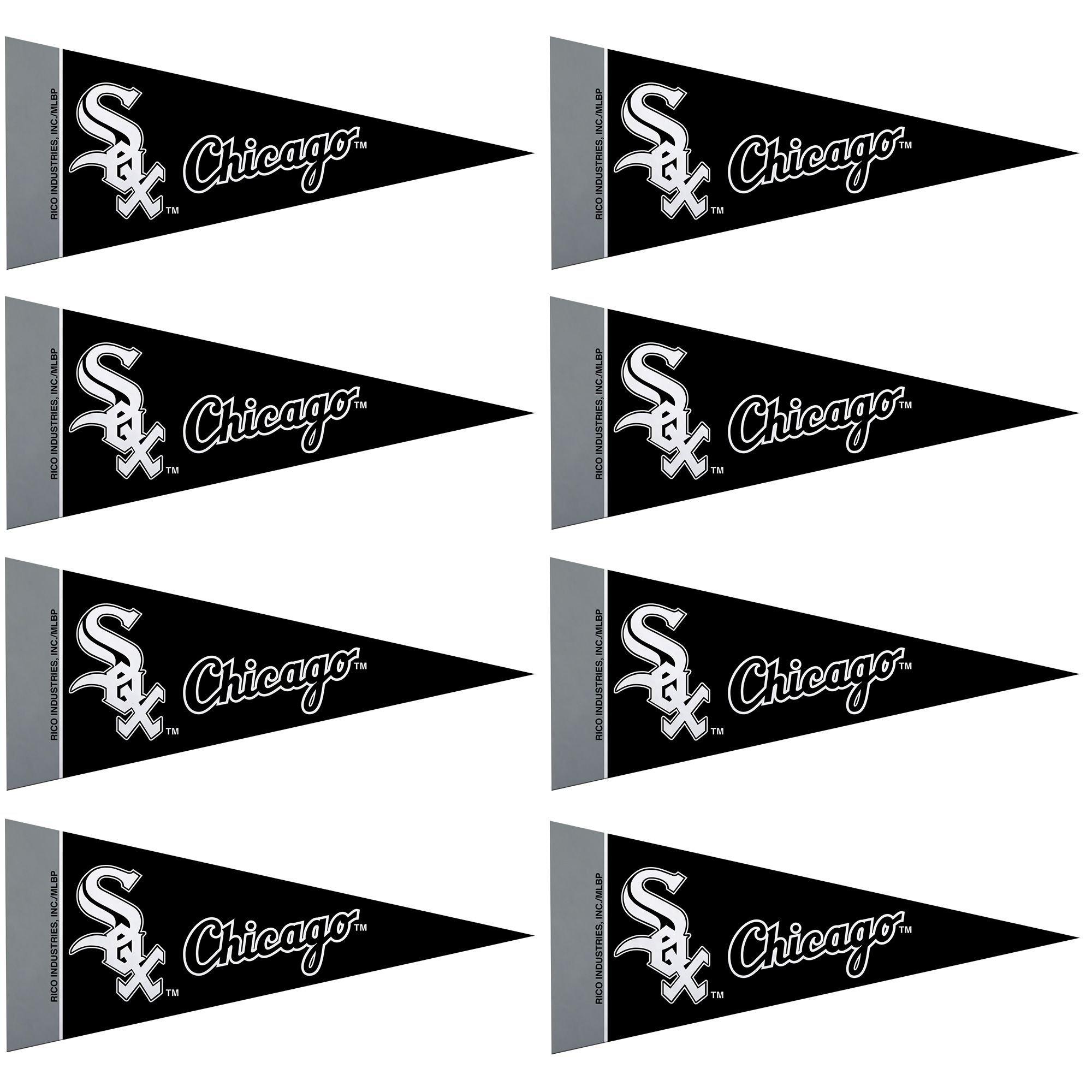 Mini Chicago White Sox Pennant Flags 8ct