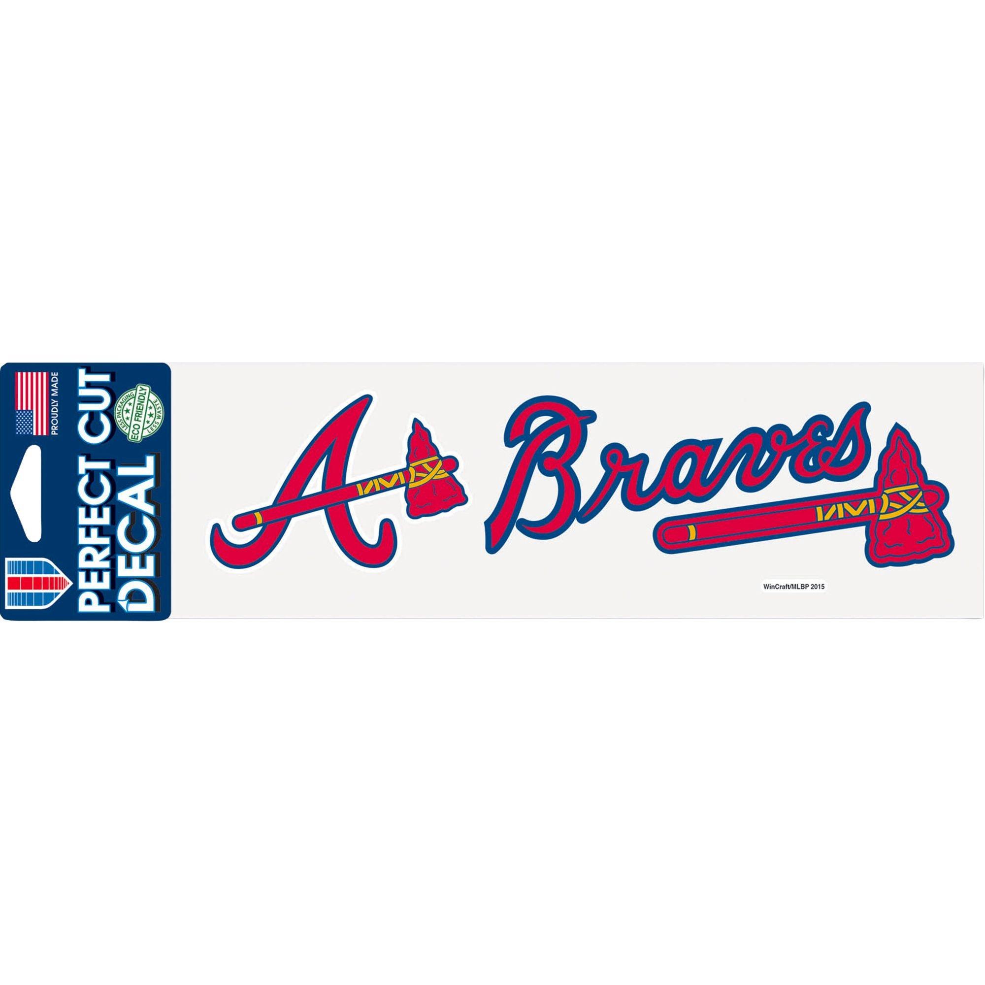 Atlanta Braves Decal 10in x 3in