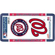 Washington Nationals License Plate Frame with Decals 3pc