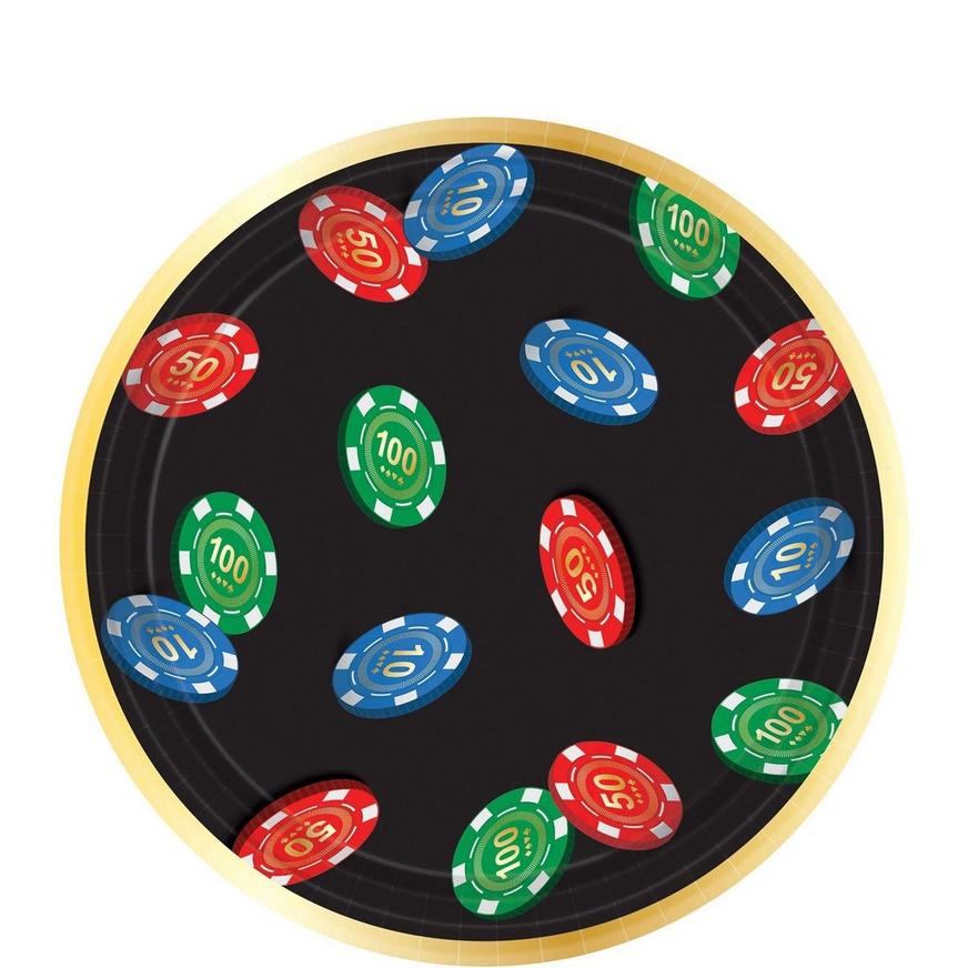 Roll the Dice Casino Tableware Kit For 8 Guests