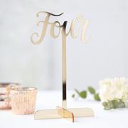 Ginger Ray Metallic Gold Table Numbers 1-12