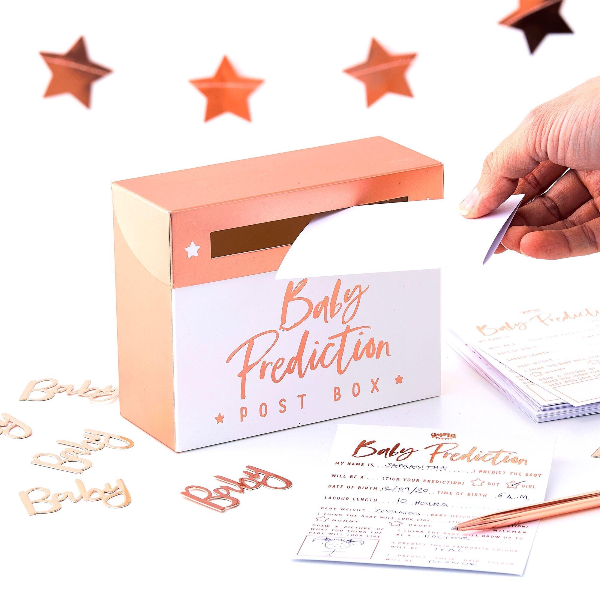 Ginger Ray Rose Gold Baby Prediction Box