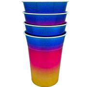 Metallic Rainbow Cups 4ct
