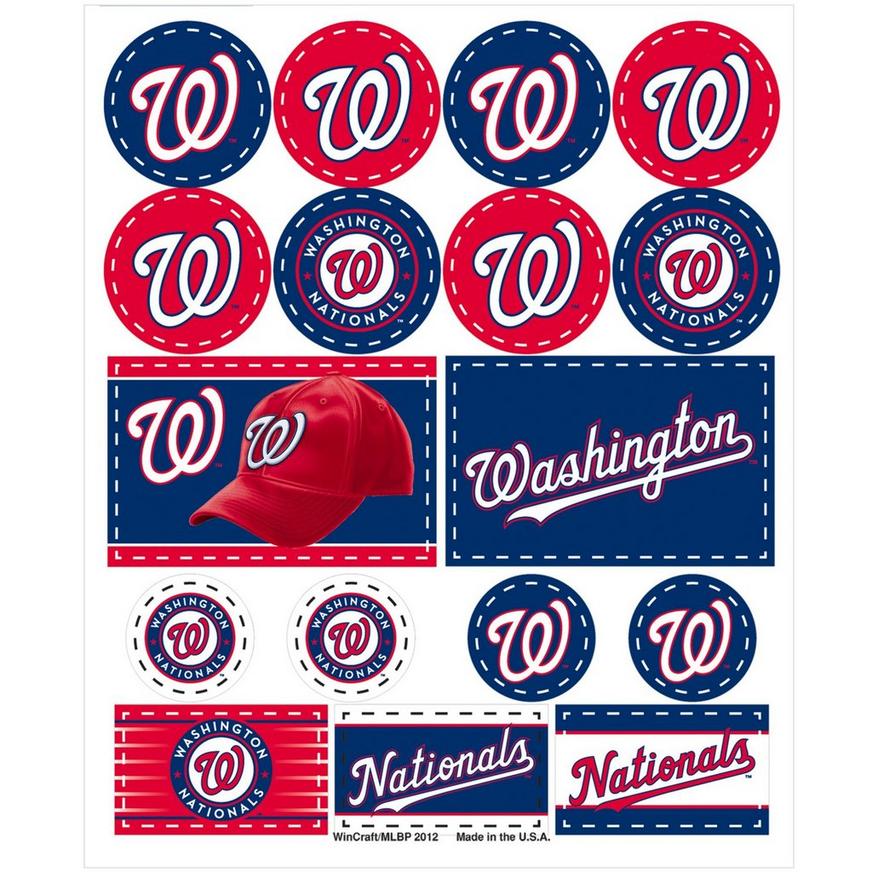 Washington Nationals Stickers 1 Sheet