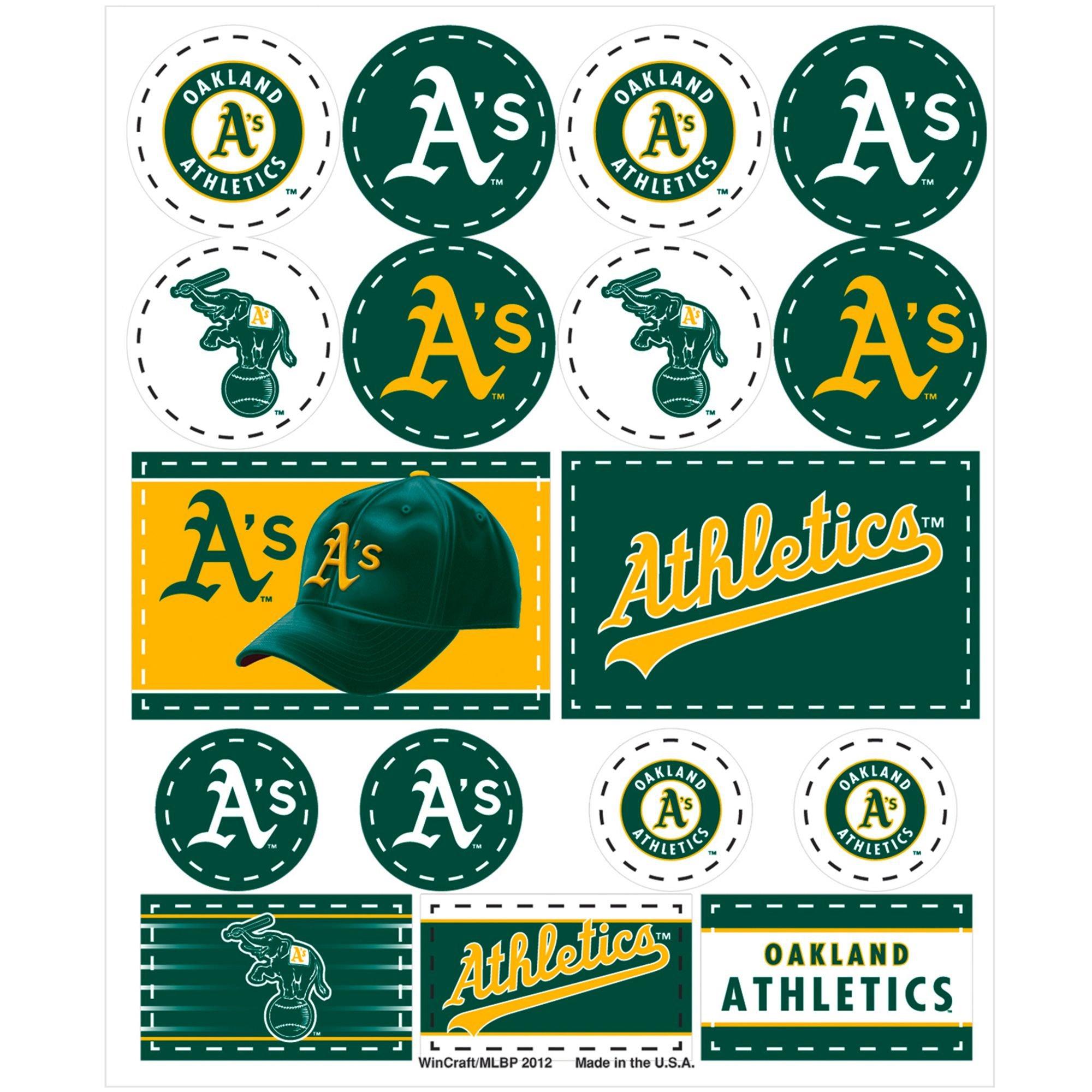 MLB Oakland Athletics Team Color and Logo Door Banner