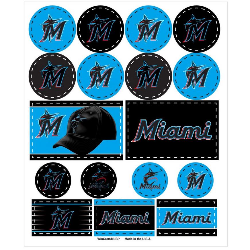 Miami Marlins Stickers 1 Sheet