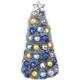 Blue, Gold & Silver Chrismukkah Ornament Tree