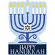 Happy Hanukkah Menorah Sign