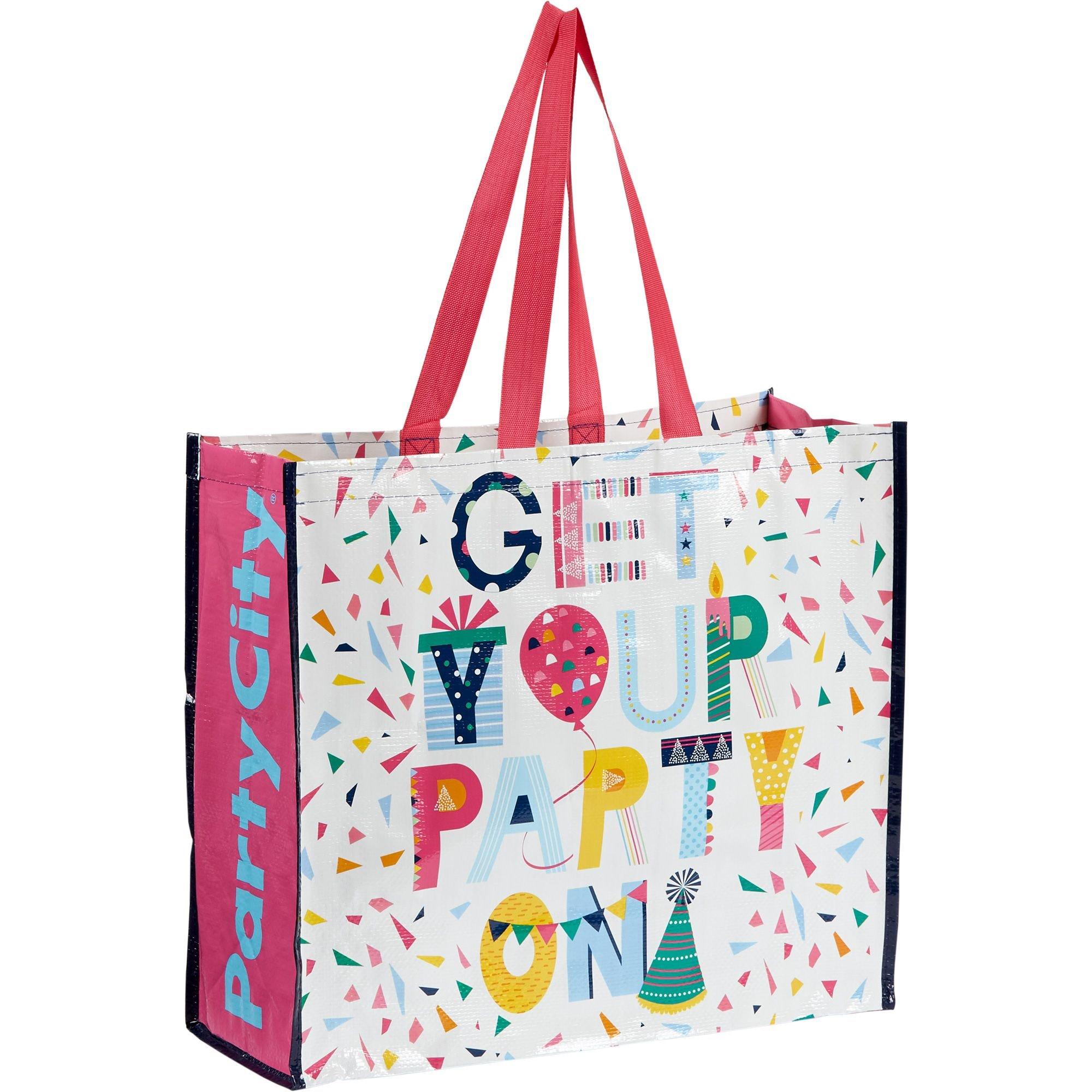 Get Your Party On Tote Bag 18 1/2in x 16 1/2in
