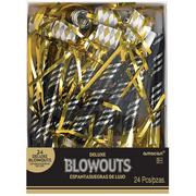 Black, Gold & Silver Fringe Blowouts 24ct