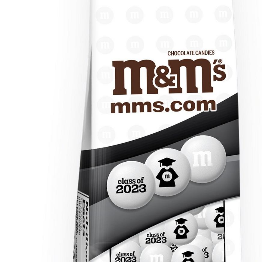 White Class of 2023 Graduation M&M's Milk Chocolate Candies, 10oz