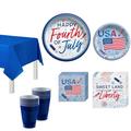 Happy 4th of July Tableware Kit 32 Guests